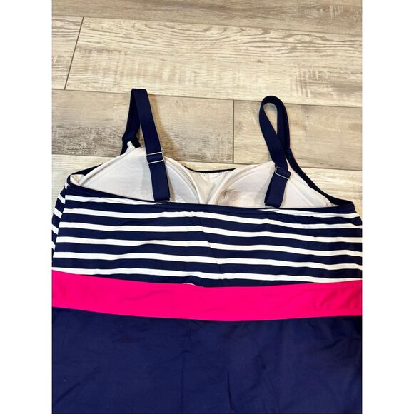 Lands’ End ladies dress swimsuit top size 16P - Picture 9 of 13